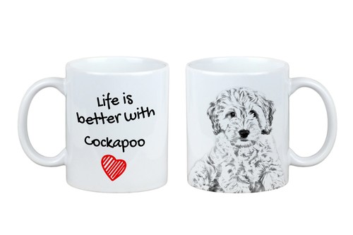 Cockapoo cup with dog - cup,