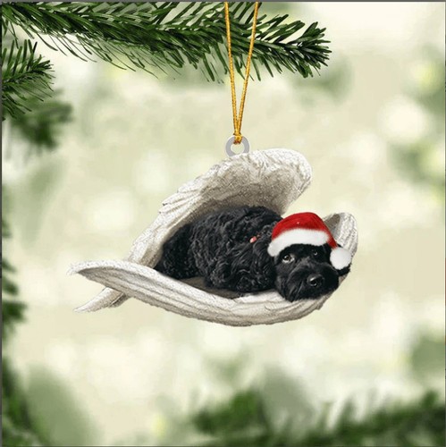 Cockapoo sleeping flat - (black),